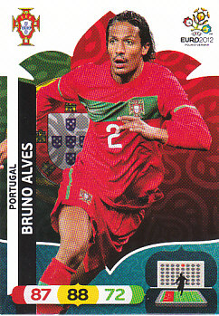 Bruno Alves Portugal Panini UEFA EURO 2012 #167